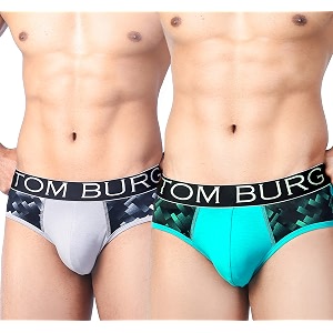 TOM BURG Regular Cotton Designer Casual Smooth