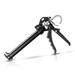heavy duty caulking gun  181 thrust ratio  2000n high pushing power  ratchet pushing rod  professional sealant applicator for silicone pu sealant adhesives amp construction use
