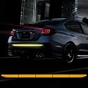 TOMALL 35.2'' Strong Reflective Stripe Stickers High-Intensity Night Visibility Reflective Decal Universal Safety Warning Diamond Grade Waterproof Self Adhesive for Car Trunk (Orange)