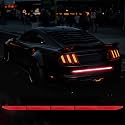 TOMALL 35.2'' Strong Reflective Stripe Stickers High-Intensity Night Visibility Reflective Decal Universal Safety Warning Diamond Grade Waterproof Self Adhesive for Car Trunk (Red)