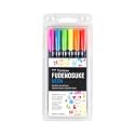 Tombow 56437 Fudenosuke Neon Brush Pen,6-Pack,Assorted