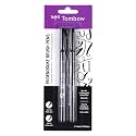 Tombow Fudenosuke Brush Pen 2 Pens Set with Soft and Hard Tip for Calligraphy