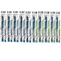 Tombow Fudenosuke Brush Pen-Hard Type&amp;Soft Type Eaah 5 Pens Total 10 Pens Arts,Blue