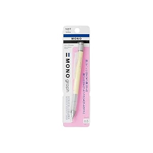 tombow mono graph 05mm mechanical pencil cream yellow 05mm