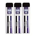 Tombow Mono Graph Mechanical Pencil Lead (3, Hb 0.3Mm, 20 Leads Tube) - Black