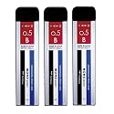 Tombow Mono Graph Mechanical Pencil Lead (3, B 0.5mm, 40 Leads Tube)