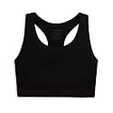 TomboyX Racerback Compression Bra for Women Full Coverage Gender Inclusive Wireless Medium Support Top No Padding Sports Bras