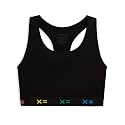 TomboyX Racerback Compression Bra for Women Full Coverage Gender Inclusive Wireless Medium Support Top No Padding Sports Bras
