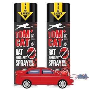 shadow securitronics tom cat rat repellent spray for cars bikes amp outdoor utilities 120ml  highly effective amp non-toxic rodent repellent to protect wires amp cables 68 weeks protection formulation 2x