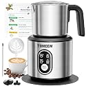 TOMEEM 4-in-1 Electric Milk Frother and Steamer for Hot & Cold Foam