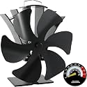 Tomersun Wood Stove Fan Heat Powered 7in