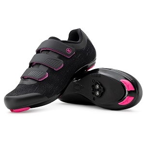 tommaso pista 100 women39s spin class ready cycling shoe bundle with compatibl