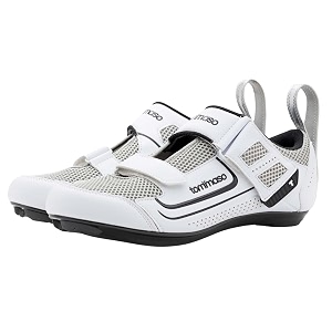tommaso veloce ii cycling shoes - ride in style - peloton shoes triathlon road bike indoor cycling men women compatible with look delta spd spd-sl cleats white black