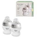 Tommee Tippee Silicone Coated Glass Baby Bottles, Anti-Colic, 0m+, 5oz