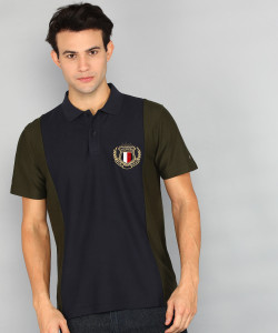 TOMMY HILFIGER Colorblock Men Polo Neck Multicolor