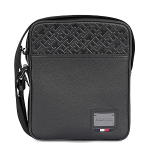tommy hilfiger genuine leather cross body for men black portobello