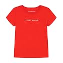 Tommy Hilfiger Girls' Short Sleeve Graphic Crewneck T-Shirt