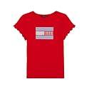 Tommy Hilfiger Girls' Short Sleeve Graphic Crewneck T-Shirt