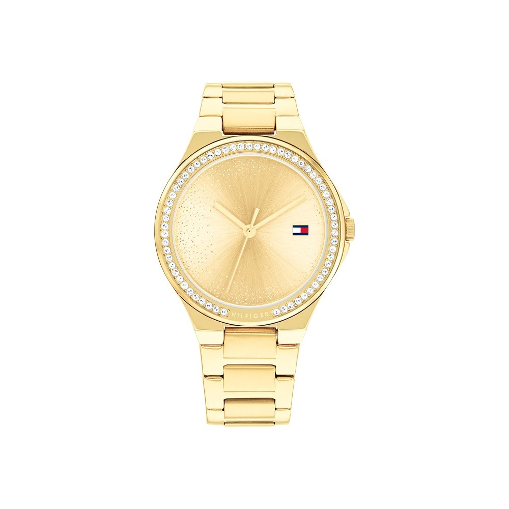 Tommy Hilfiger Juliette Quartz Basic Light Gold Dial Gold Stainless ...
