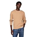 Tommy Hilfiger Men's Cable Knit Crewneck Sweater Lightweight Pullover