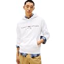 Tommy Hilfiger Men's Medium Weight Fleece Hoodie Sweatshirt With Embroidered Logo, Also Available in Big &amp; Tall
