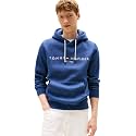 Tommy Hilfiger Men's Medium Weight Fleece Hoodie Sweatshirt With Embroidered Logo, Also Available in Big &amp; Tall