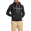 Tommy Hilfiger Men's Medium Weight Fleece Hoodie Sweatshirt With Embroidered Logo, Also Available in Big &amp; Tall