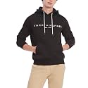 Tommy Hilfiger Men's Medium Weight Fleece Hoodie Sweatshirt With Embroidered Logo, Also Available in Big &amp; Tall
