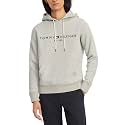 Tommy Hilfiger Men's Medium Weight Fleece Hoodie Sweatshirt With Embroidered Logo, Also Available in Big &amp; Tall