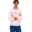 Tommy Hilfiger Men's Medium Weight Fleece Hoodie Sweatshirt With Embroidered Logo, Also Available in Big &amp; Tall