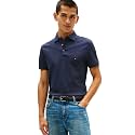 Tommy Hilfiger Men's Short Sleeve Polo Shirts in Slim Fit with Stretch and Organic Pique Cotton