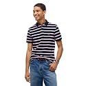 Tommy Hilfiger Men's Short Sleeve Polo Shirts in Slim Fit with Stretch and Organic Pique Cotton