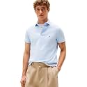 Tommy Hilfiger Men's Short Sleeve Polo Shirts in Slim Fit with Stretch and Organic Pique Cotton