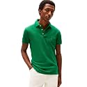 Tommy Hilfiger Men's Short Sleeve Polo Shirts in Slim Fit with Stretch and Organic Pique Cotton