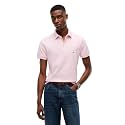 Tommy Hilfiger Men's Short Sleeve Polo Shirts in Slim Fit with Stretch and Organic Pique Cotton
