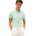 Tommy Hilfiger Men's Short Sleeve Polo Shirts in Slim Fit with Stretch and Organic Pique Cotton