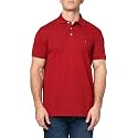 Tommy Hilfiger Men's Short Sleeve Polo Shirts in Slim Fit with Stretch and Organic Pique Cotton