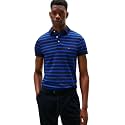 Tommy Hilfiger Men's Short Sleeve Polo Shirts in Slim Fit with Stretch and Organic Pique Cotton