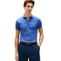 Tommy Hilfiger Men's Short Sleeve Polo Shirts in Slim Fit with Stretch and Organic Pique Cotton