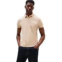 Tommy Hilfiger Men's Short Sleeve Polo Shirts in Slim Fit with Stretch and Organic Pique Cotton