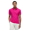 Tommy Hilfiger Men's Short Sleeve Polo Shirts in Slim Fit with Stretch and Organic Pique Cotton