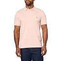 Tommy Hilfiger Men's Short Sleeve Polo Shirts in Slim Fit with Stretch and Organic Pique Cotton