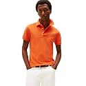 Tommy Hilfiger Men's Short Sleeve Polo Shirts in Slim Fit with Stretch and Organic Pique Cotton