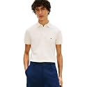 Tommy Hilfiger Men's Short Sleeve Polo Shirts in Slim Fit with Stretch and Organic Pique Cotton
