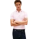 Tommy Hilfiger Men's Short Sleeve Polo Shirts in Slim Fit with Stretch and Organic Pique Cotton