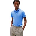 Tommy Hilfiger Men's Short Sleeve Polo Shirts in Slim Fit with Stretch and Organic Pique Cotton