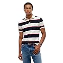 Tommy Hilfiger Men's Short Sleeve Polo Shirts in Slim Fit with Stretch and Organic Pique Cotton