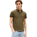 Tommy Hilfiger Men's Short Sleeve Polo Shirts in Slim Fit with Stretch and Organic Pique Cotton
