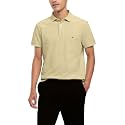 Tommy Hilfiger Men's Short Sleeve Polo Shirts in Slim Fit with Stretch and Organic Pique Cotton