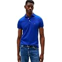 Tommy Hilfiger Men's Short Sleeve Polo Shirts in Slim Fit with Stretch and Organic Pique Cotton
